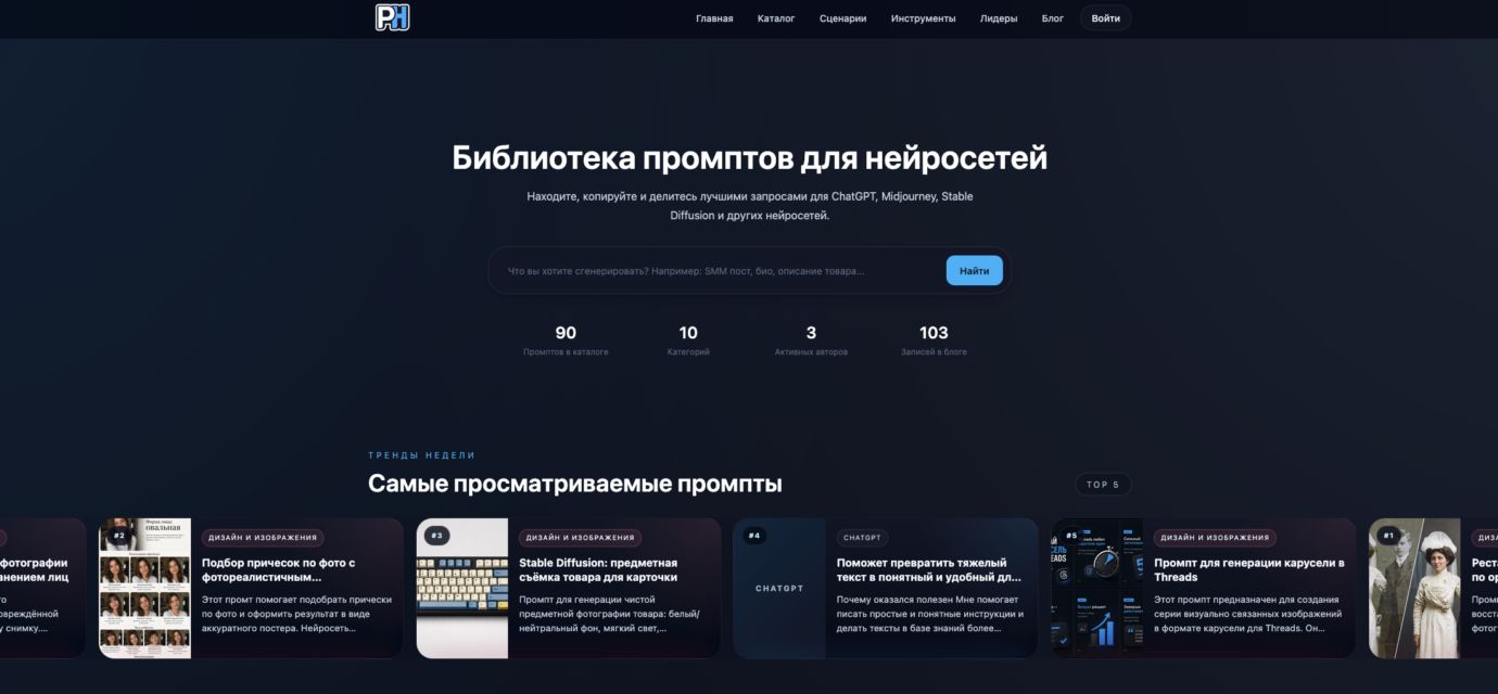 Почему я делаю PromtHub и зачем нужен каталог промптов