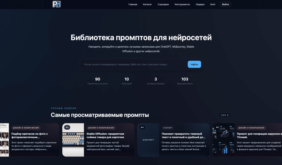 Почему я делаю PromtHub и зачем нужен каталог промптов
